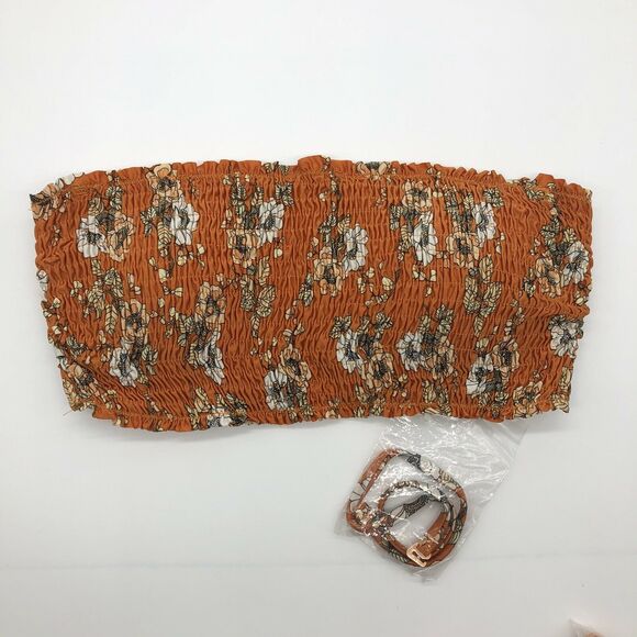 Seafolly Revolve Spledour Shirred Bandeau Bikini - Picture 2 of 4